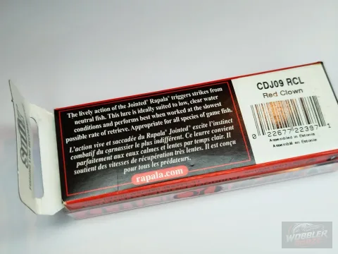 Rapala Countdown Jointed CDJ-9 SFC – Rapala, RCL Red Clown - Limitált kiadás – kép 2
